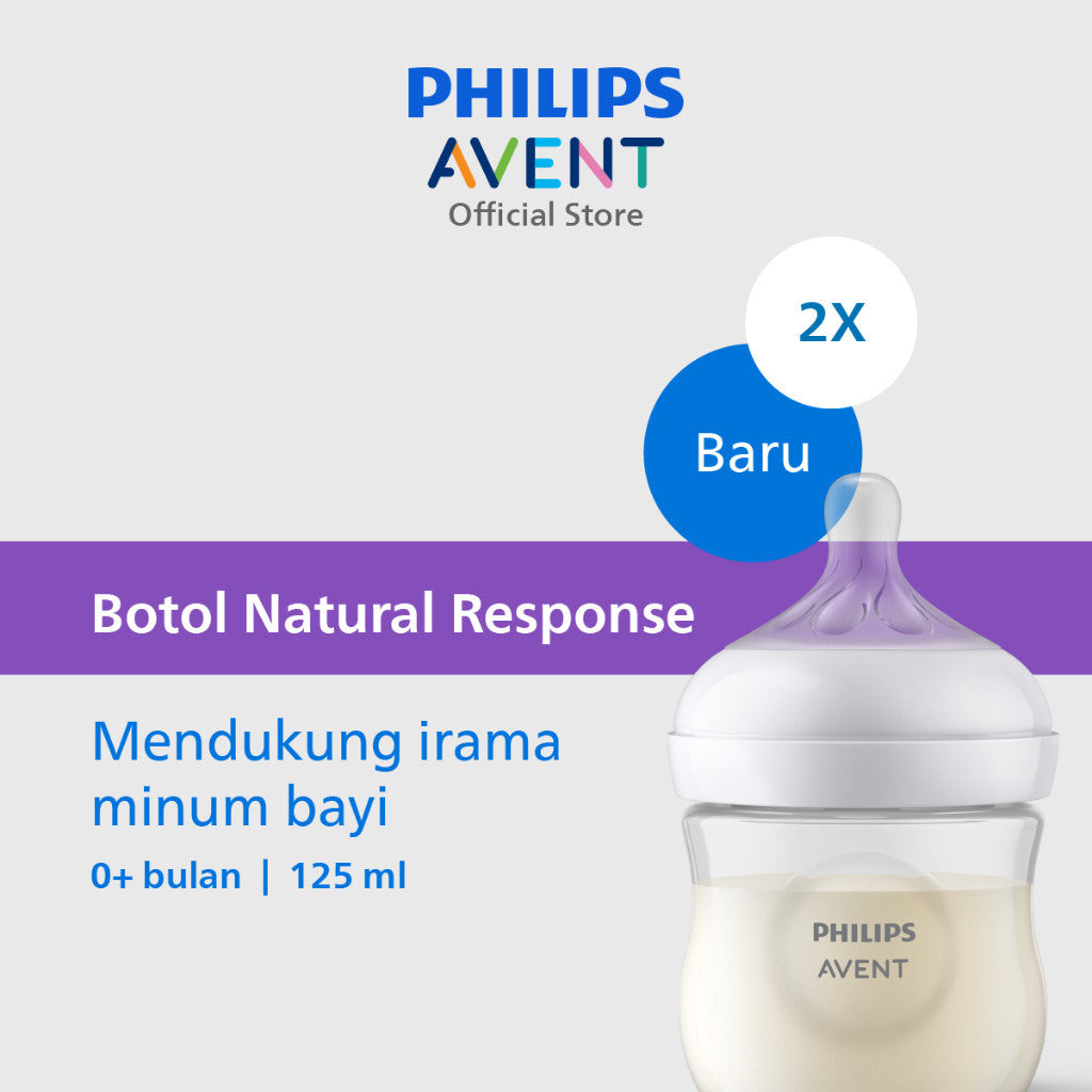 Philips Avent Bottle Natural Response 3.0 4OZ SCY900/02 Botol Susu 2pcs