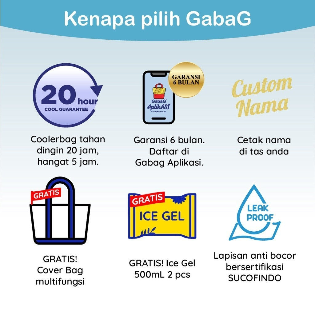 GabaG Tas Asi - Backpack Cooler Bag 2 in 1 STARLA / ALPHA ( Laptop Fit)