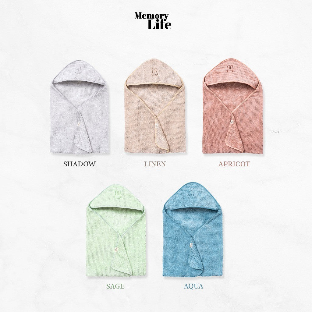 MemoryLife - Croffle Hooded Towel | Handuk Towel Hoodie Anak Premium