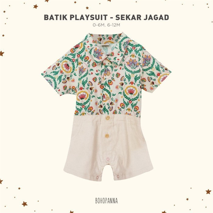 BOHOPANNA - BATIK PLAYSUIT - BAJU BATIK BAYI