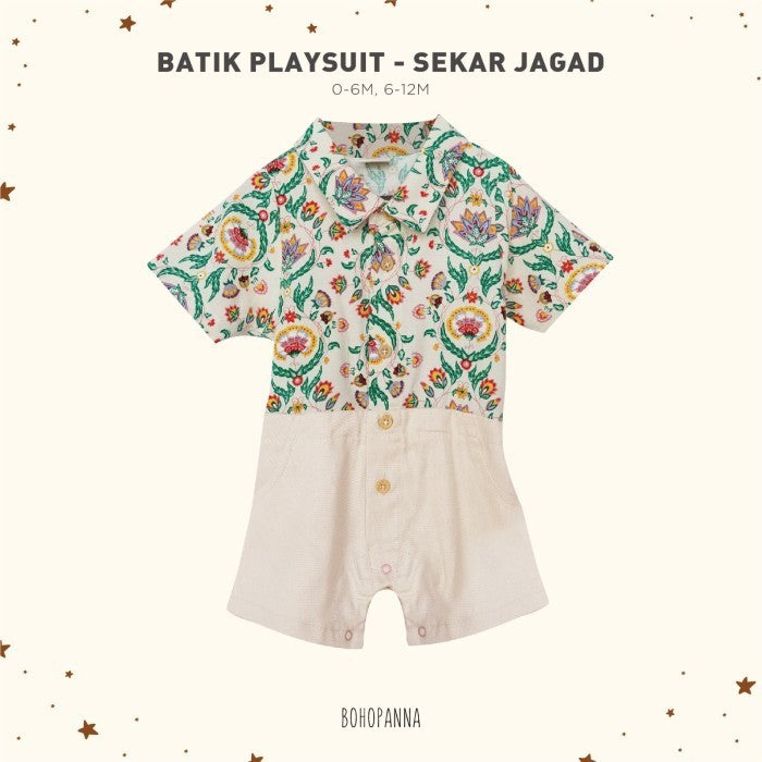 BOHOPANNA - BATIK PLAYSUIT - BAJU BATIK BAYI