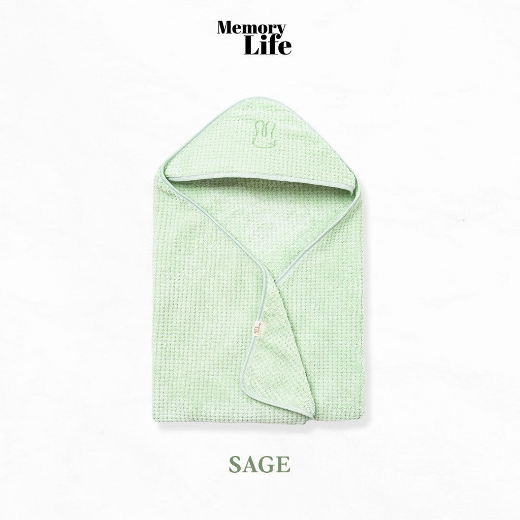 MemoryLife - Croffle Hooded Towel | Handuk Towel Hoodie Anak Premium
