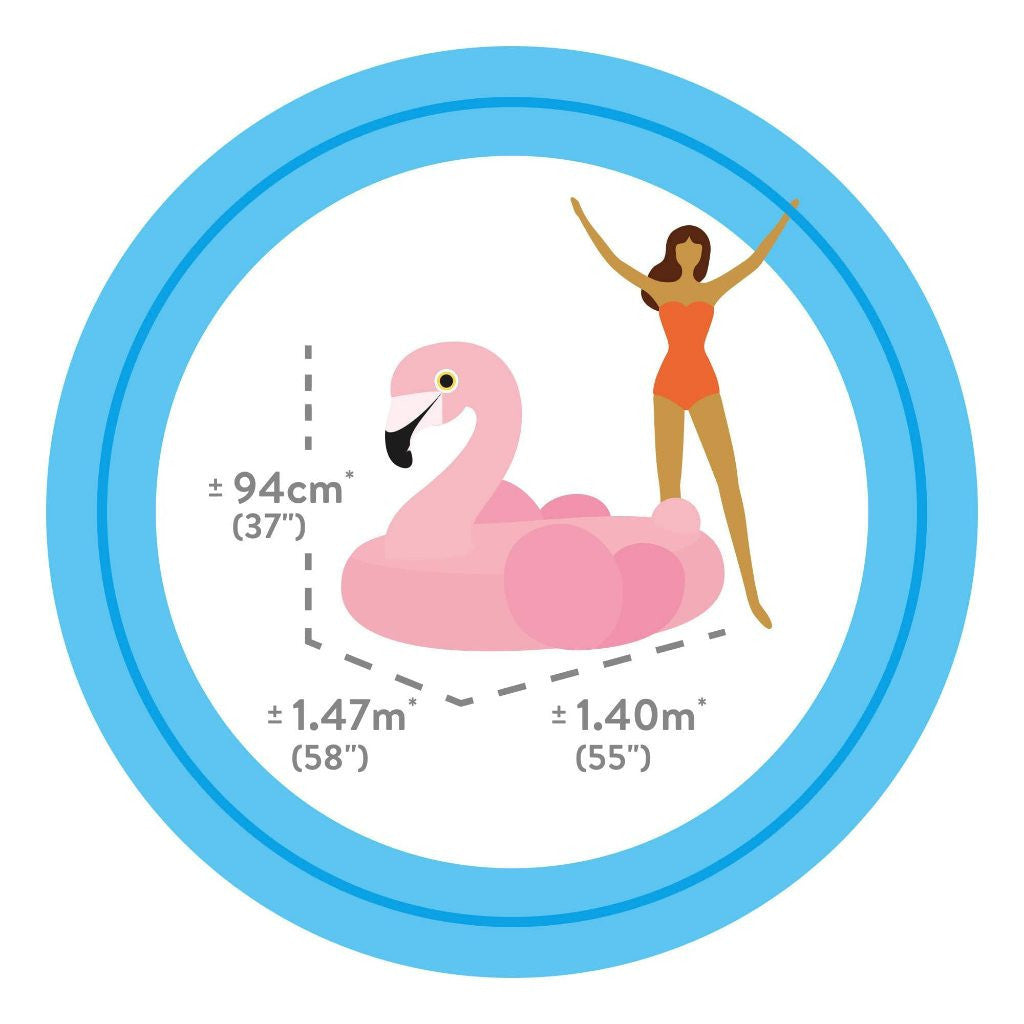 Intex Pelampung Renang Anak Flamingo / Ban Renang Anak Flamingo Ride-On - 57558