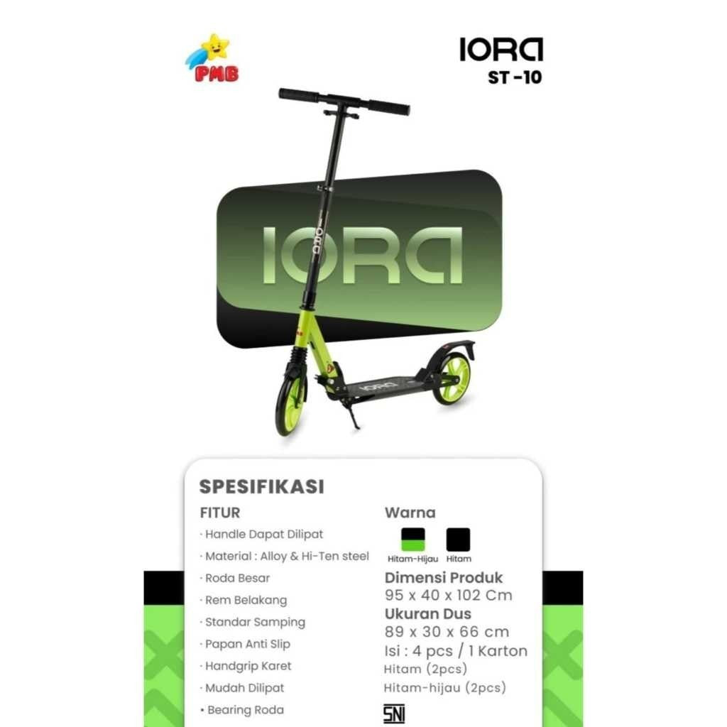 Mainan Anak PMB Scooter Sekuter Roda 2 Dorong OTOPED IORA SCOOTER ST10