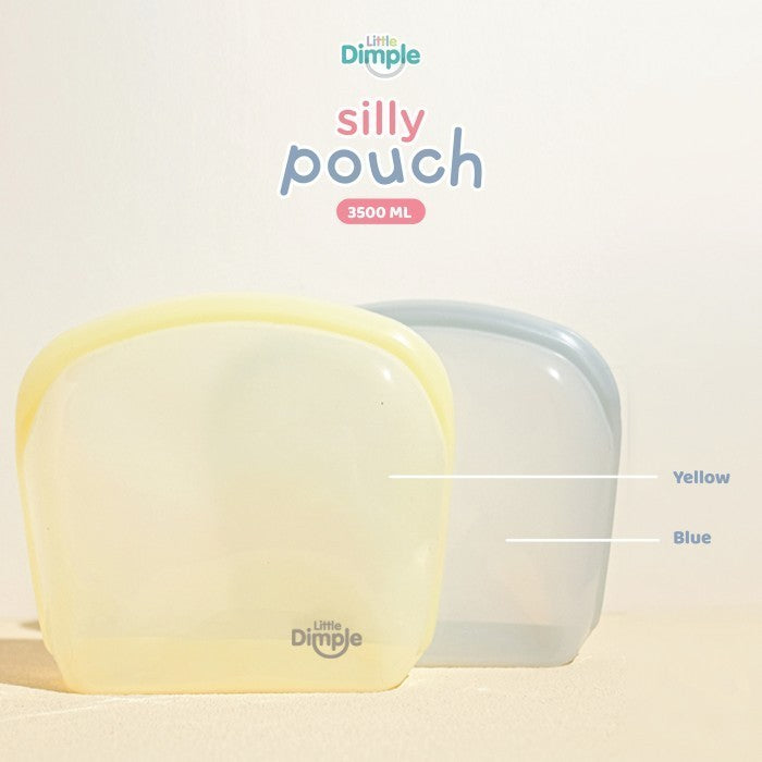 Little Dimple Silly Pouch Silikon Pouch Pompa Asi Makanan Anti Tumpah 3500 ml 3500ml