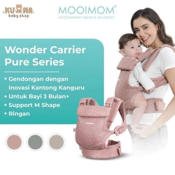 MOOIMOM WONDER CARRIER PURE SERIES ORIGINAL GENDONGAN DEPAN BAYI BALITA