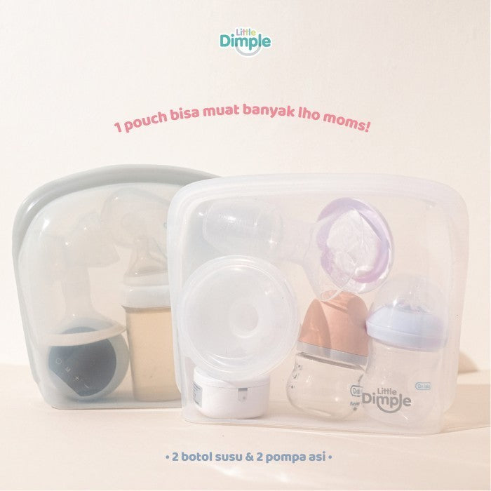 Little Dimple Silly Pouch Silikon Pouch Pompa Asi Makanan Anti Tumpah 4000 ml 4000ml