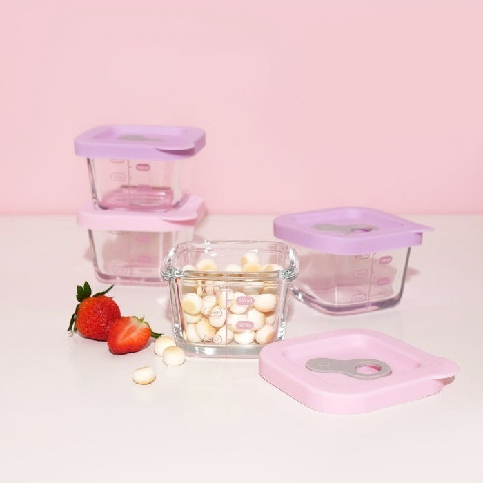 Little Dimple Baby Mini Food Container with Silicone Lid 822