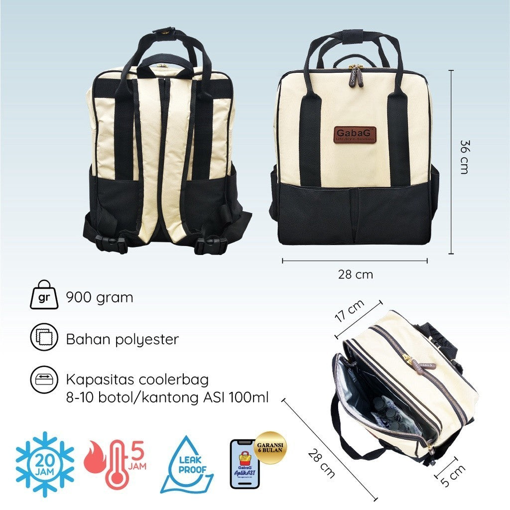 GabaG Tas Asi - Backpack Cooler Bag 2 in 1 STARLA / ALPHA ( Laptop Fit)