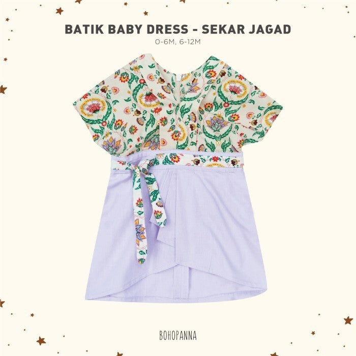 BOHOPANNA - BATIK BABY DRESS - DRESS ANAK PEREMPUAN