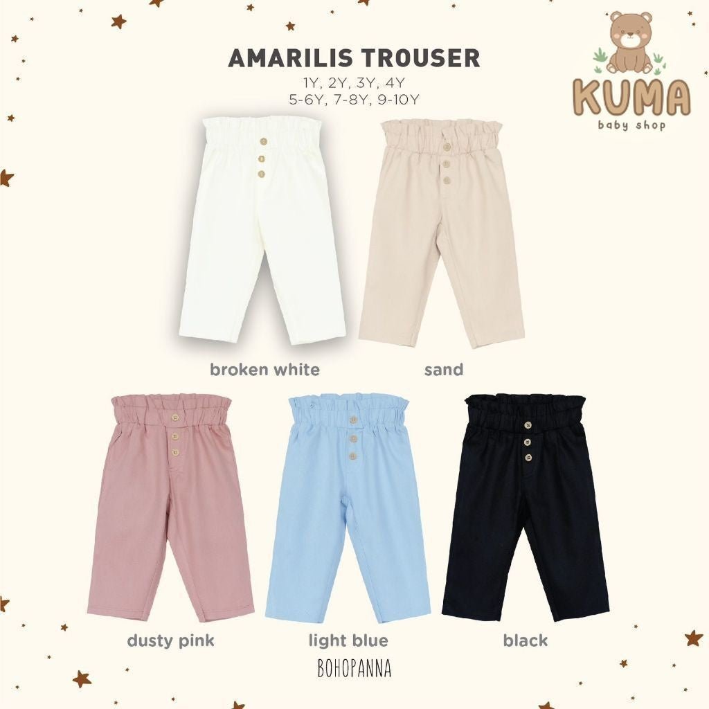 BOHOPANNA - AMARILIS TROUSERS - Celana Panjang Anak Perempuan