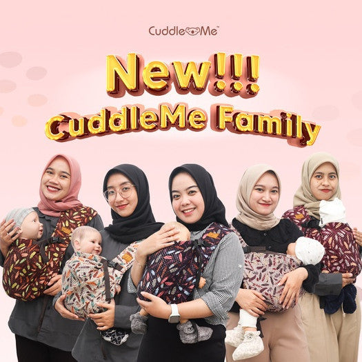 Gendongan Baby Carrier Depan Samping Bayi Newborn - 2 Tahun GeosFit Air Motif M Shape CuddleMe