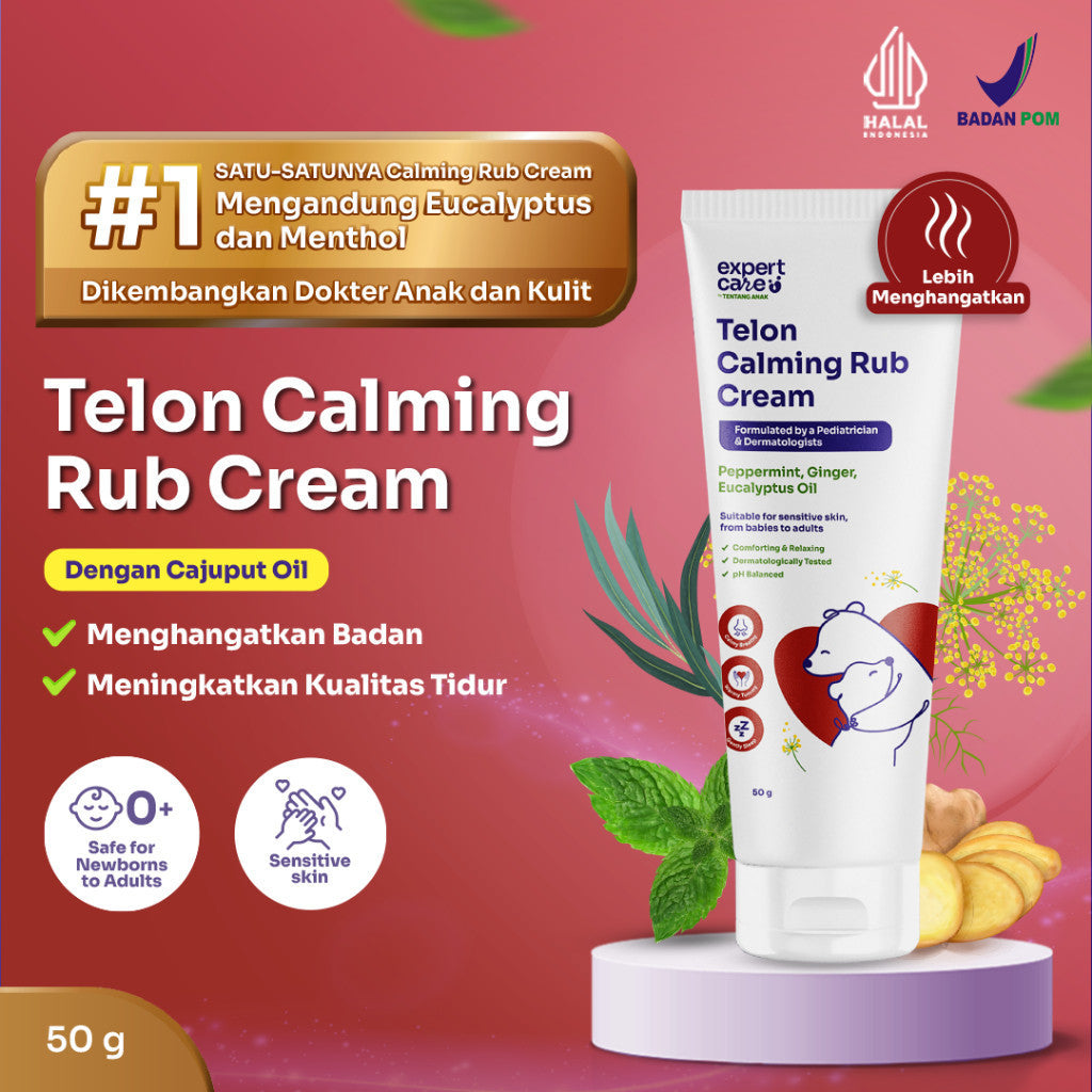 Expert Care Calming Rub Cream | Aroma Telon & Lavender | Kuatkan Imun Legakan Napas Redakan Kembung