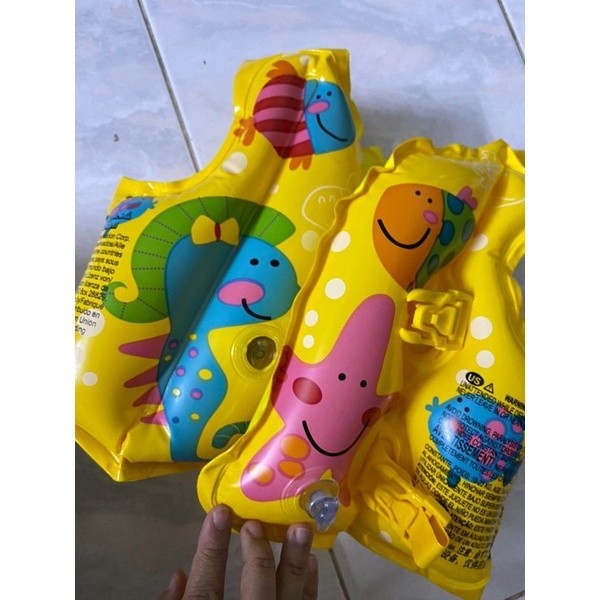 Jaket Jacket Rompi Pelampung Renang Anak Murah Yellow INTEX 59661 Swim Vest Life Jacket Yellow