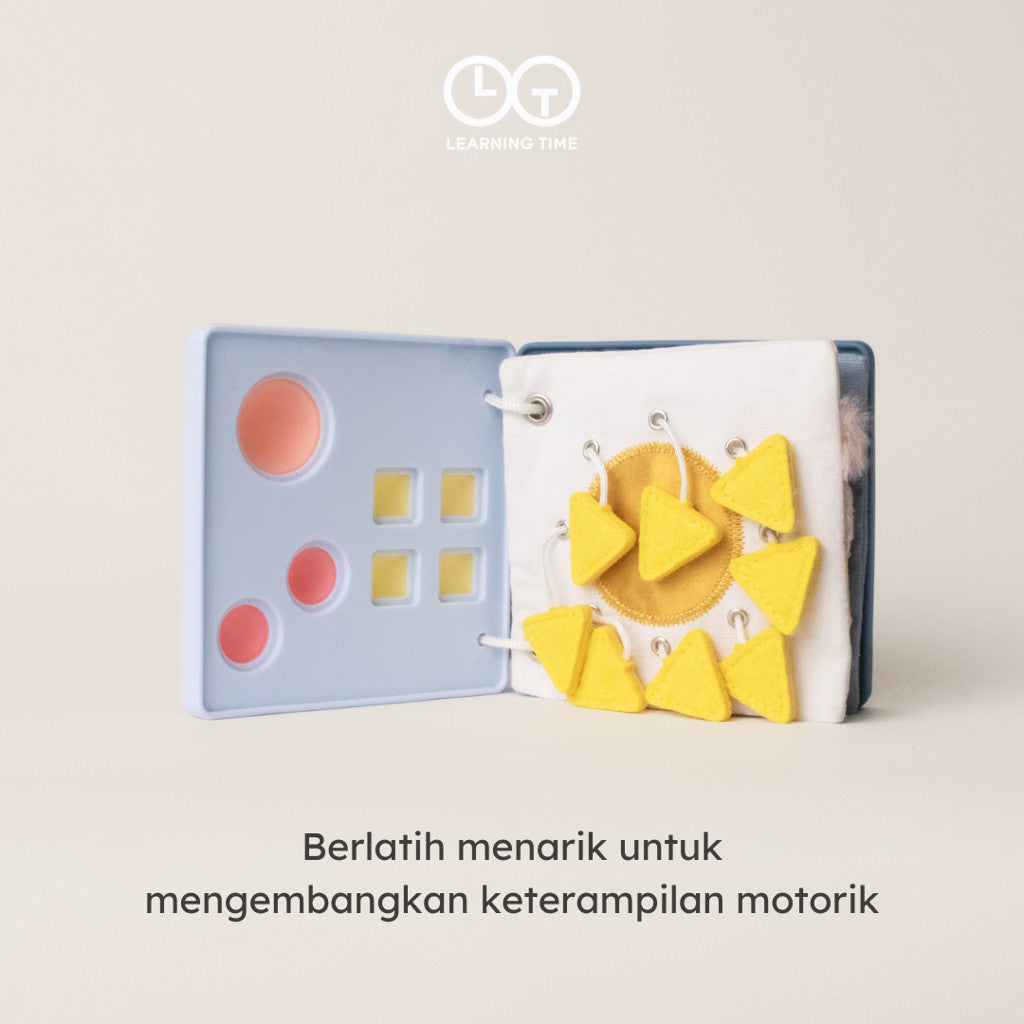 Learning Time Busier Book Movement Series - Buku Mainan Sensorik dan Motorik Bayi 4-12 Bulan
