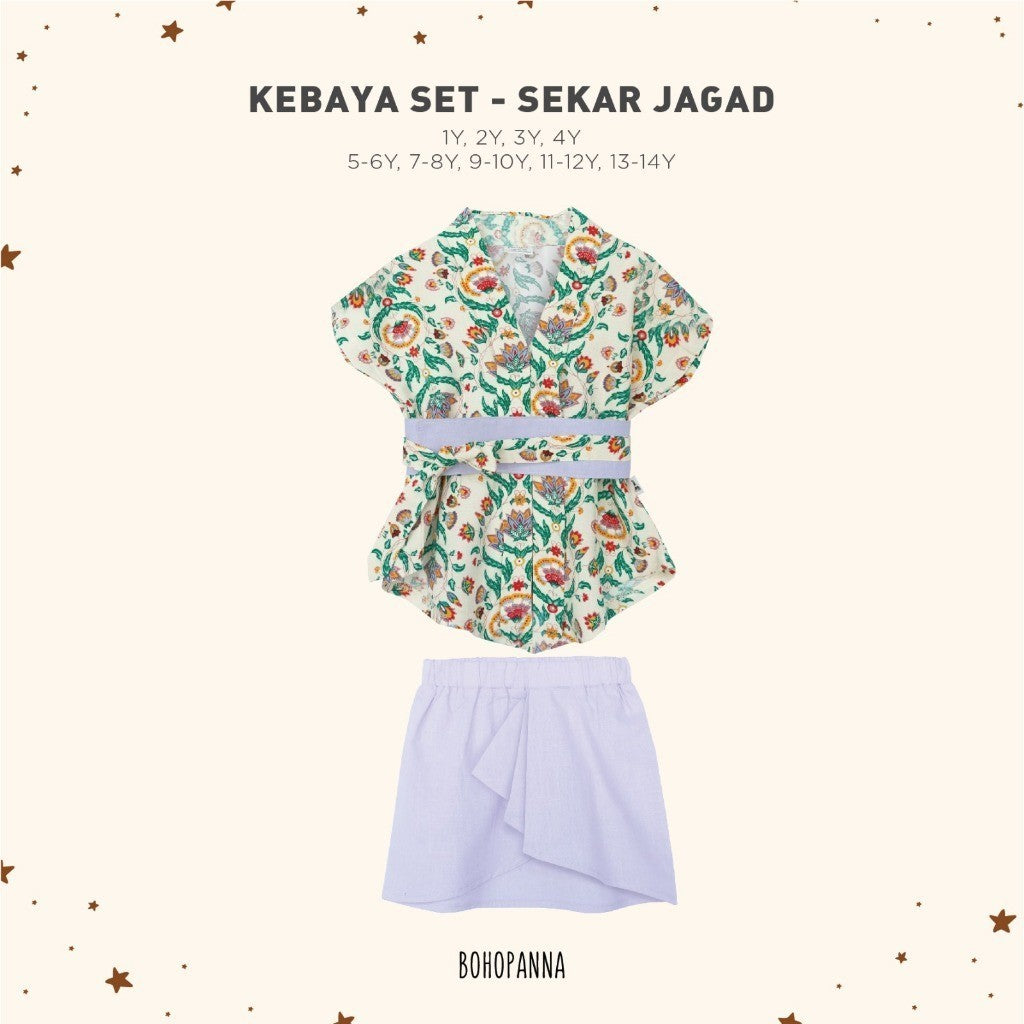 BOHOPANNA - KEBAYA SET - BATIK - Setelan Kebaya Anak - Kebaya