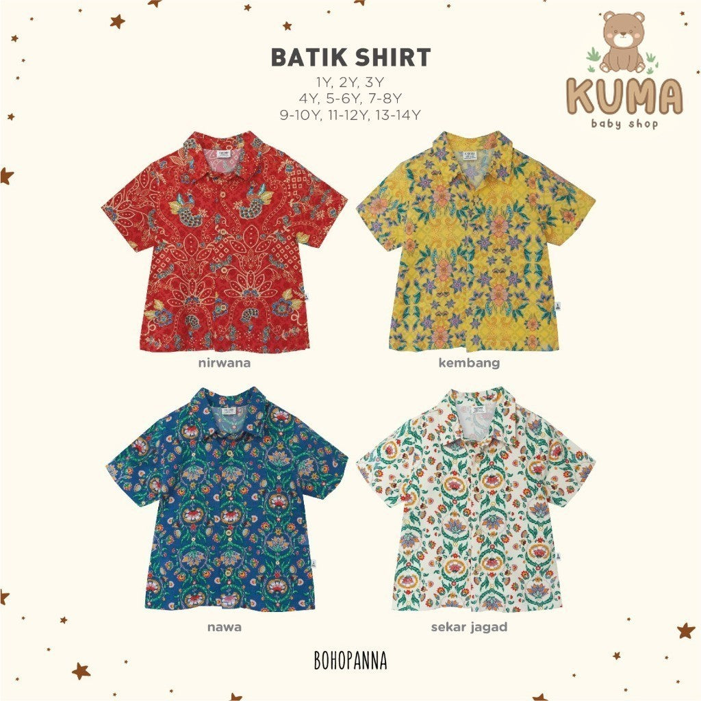 BOHOPANNA - BATIK SHIRT - Atasan Batik Anak Laki-Laki 2420
