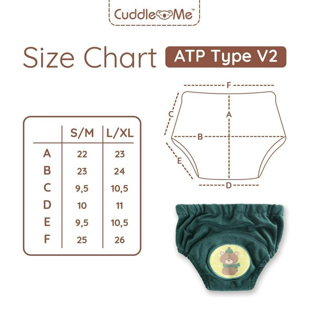 CuddleMe Adjustable Training Pants Celana Popok Potty Training Belajar Tatur Anak