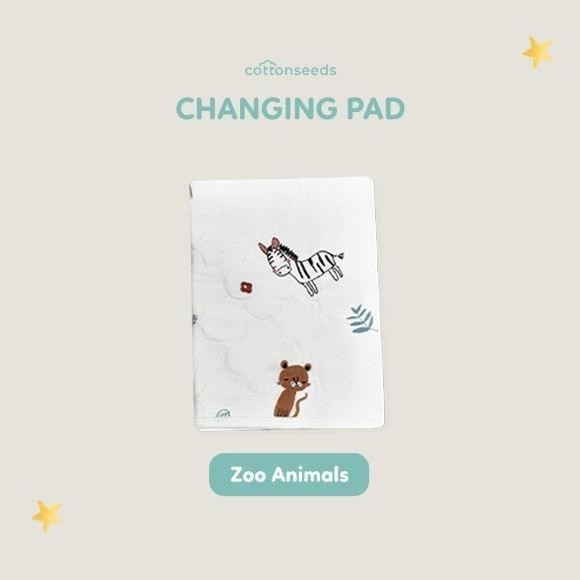 Cottonseeds Cotton Muslin Changing Pad Alas Ompol Bayi