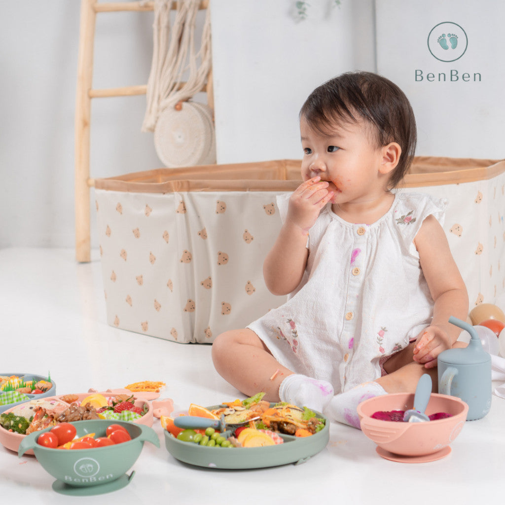 BenBen Premium Silicone Sippy Cup with Handle Gelas Minum Bayi Anak Latihan