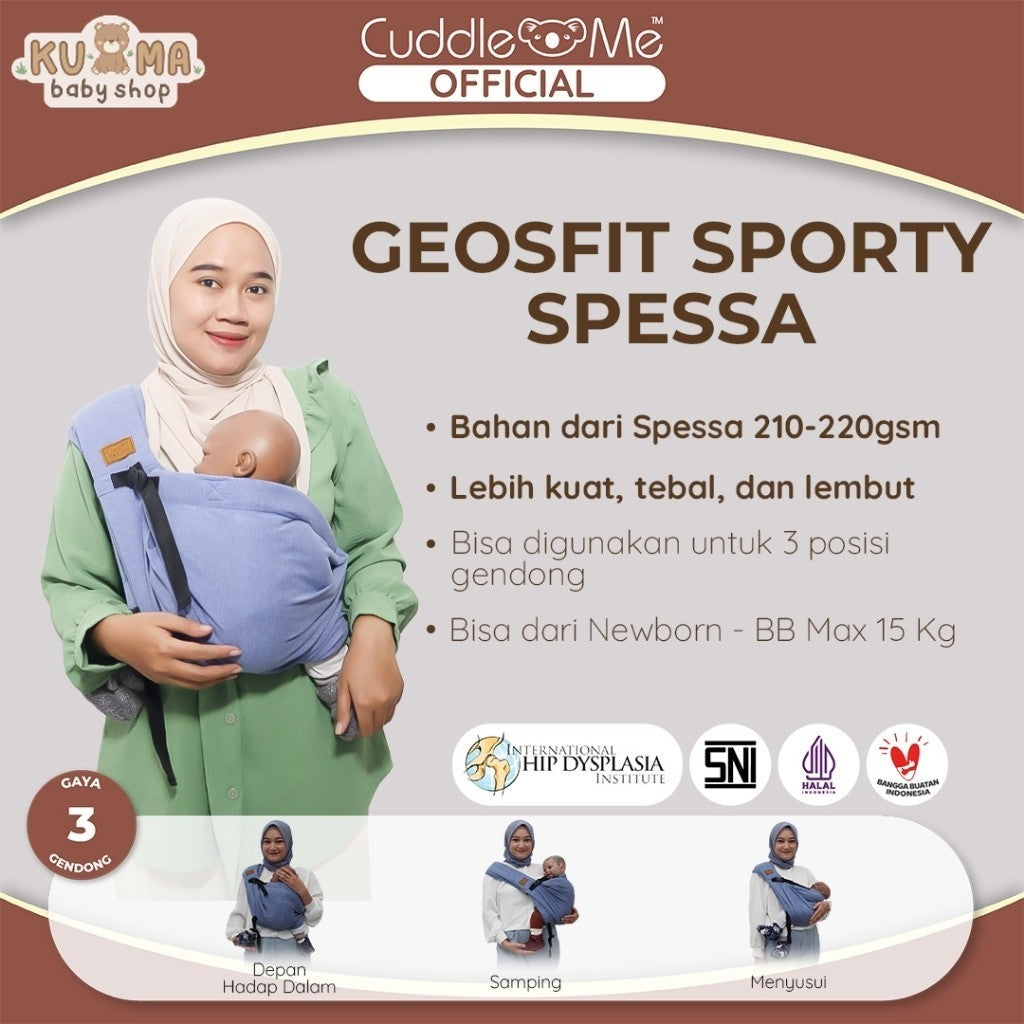 GENDONGAN BAYI - GENDONGAN GEOS - CUDDLEME GEOS FIT SPORTY SPESSA M Shape