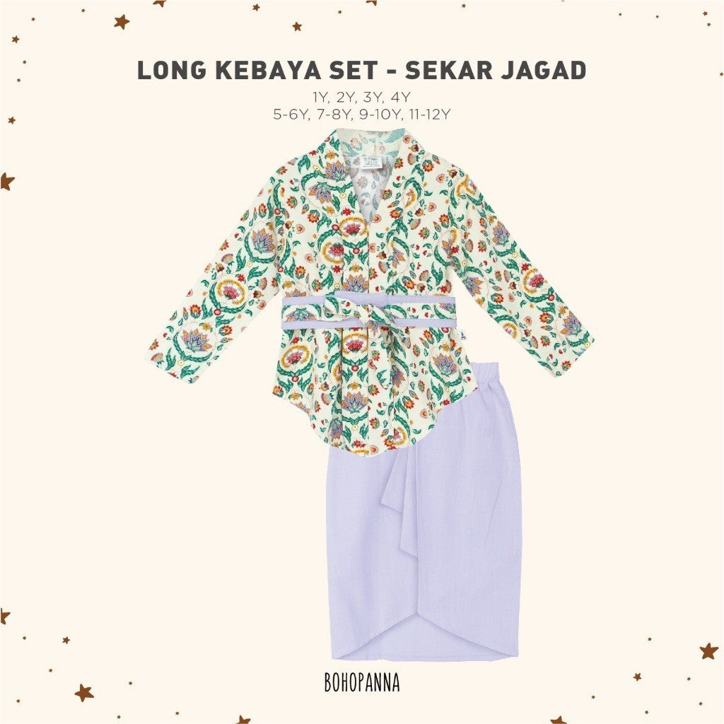 BOHOPANNA - LONG KEBAYA SET - BATIK - Kebaya Panjang - Kebaya Anak Perempuan