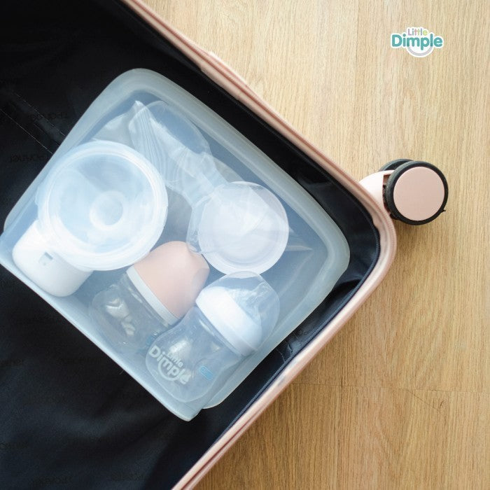 Little Dimple Silly Pouch Silikon Pouch Pompa Asi Makanan Anti Tumpah 4000 ml 4000ml