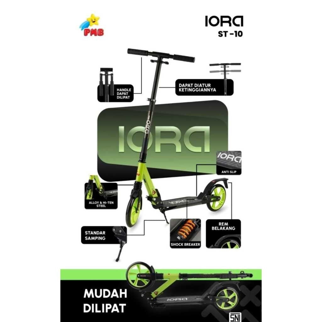 Mainan Anak PMB Scooter Sekuter Roda 2 Dorong OTOPED IORA SCOOTER ST10