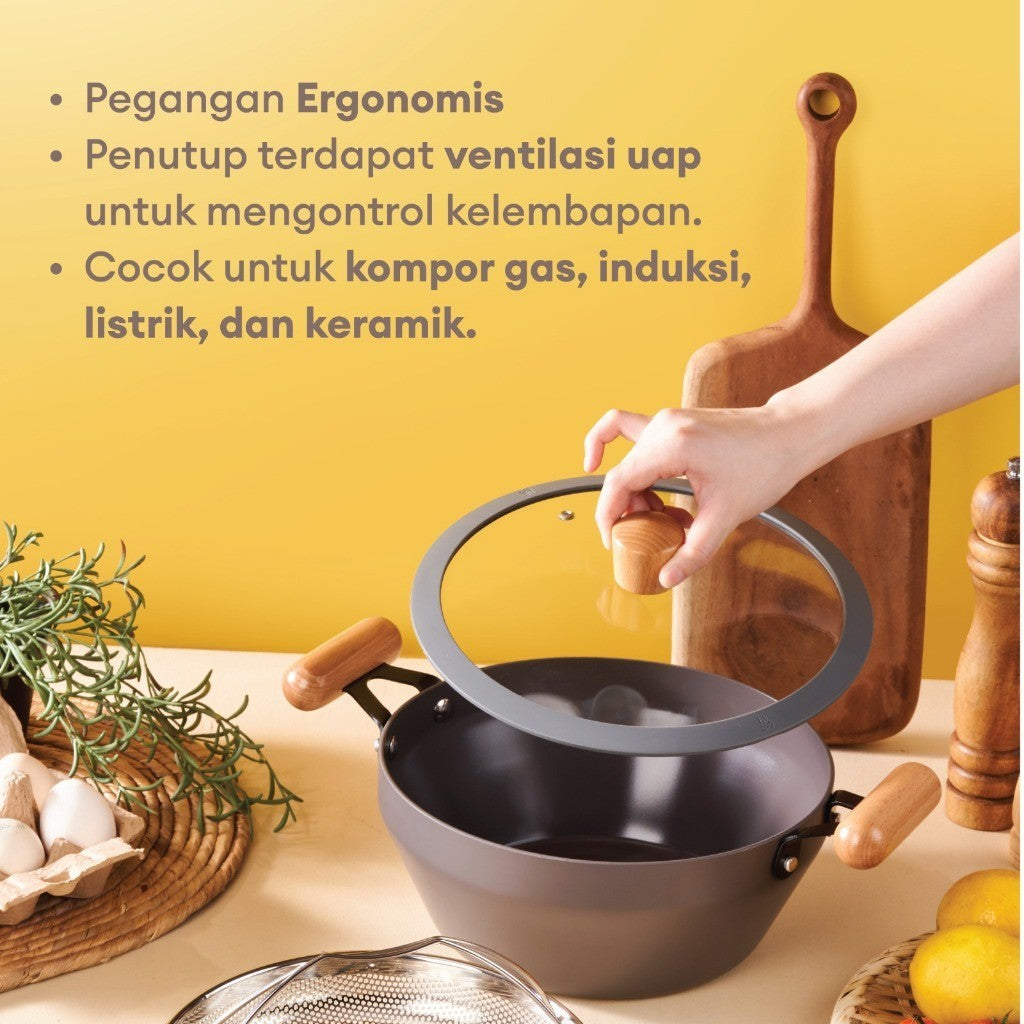 Little Dimple All In 1 Pan - Panci Anti Lengket Serbaguna Alat masak Mpasi