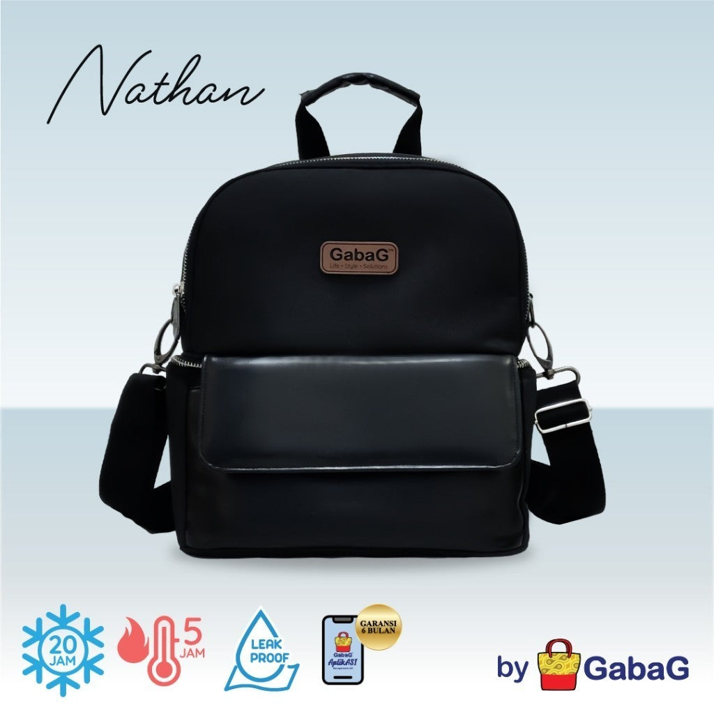 GabaG Tas Asi - Cooler Bag - Diaper Bag Backpack Sling Double Compartment Mommy Bag