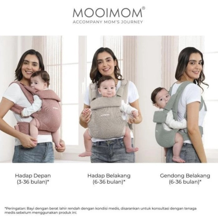 MOOIMOM WONDER CARRIER PURE SERIES ORIGINAL GENDONGAN DEPAN BAYI BALITA