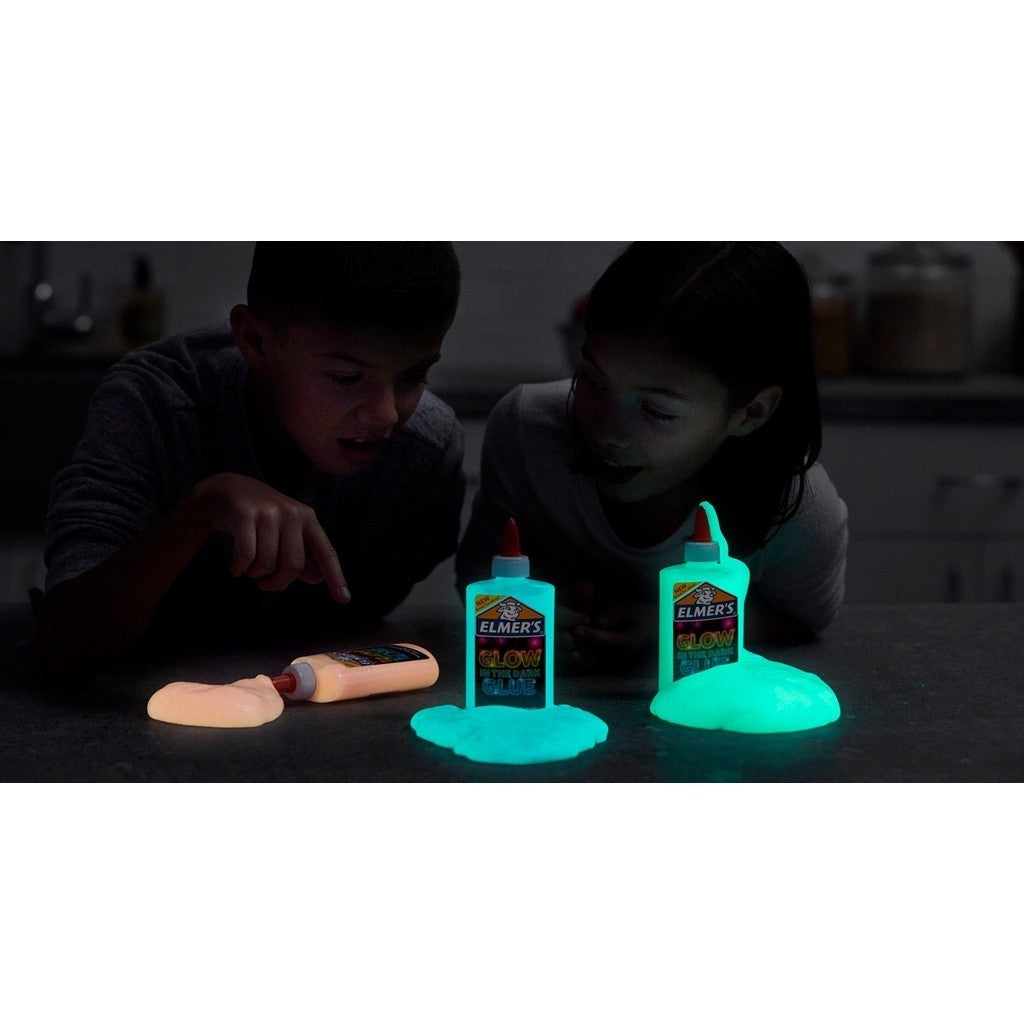 ELMERS Glow in the dark Glue 147ml Lem Glow In the Dark Lem Nyala Bahan Slime Campuran Slime Lem Warna