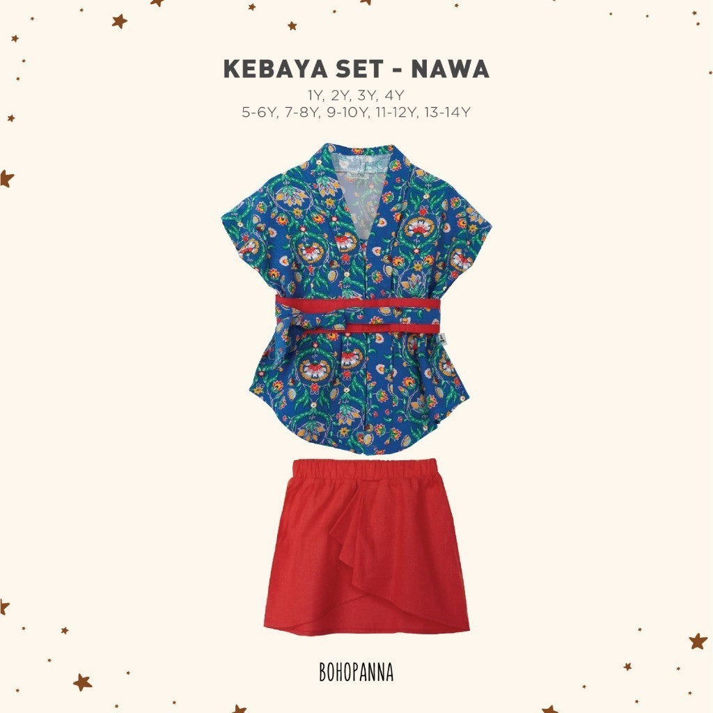 BOHOPANNA - KEBAYA SET - BATIK - Setelan Kebaya Anak - Kebaya