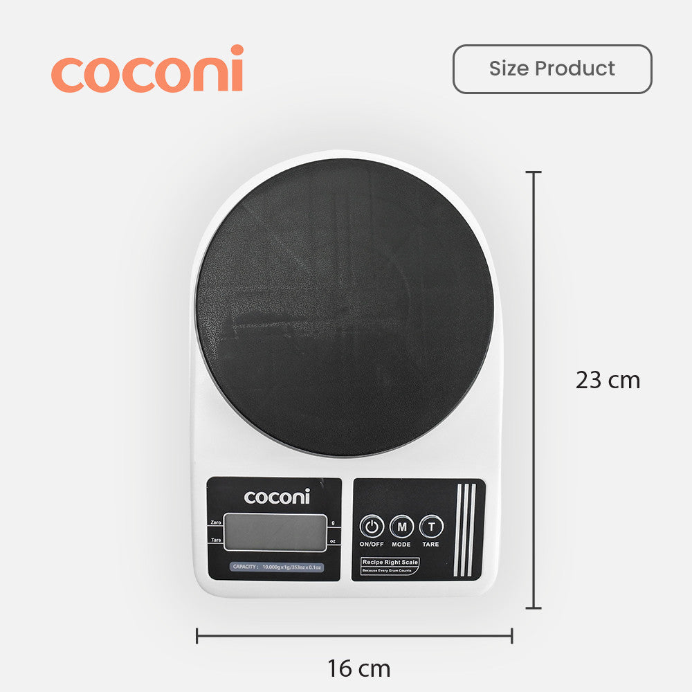 COCONI RecipeRight Baby Kitchen Scale | Timbangan Digital Portable MPASI Bayi | Timbangan Makan | Timbangan Dapur