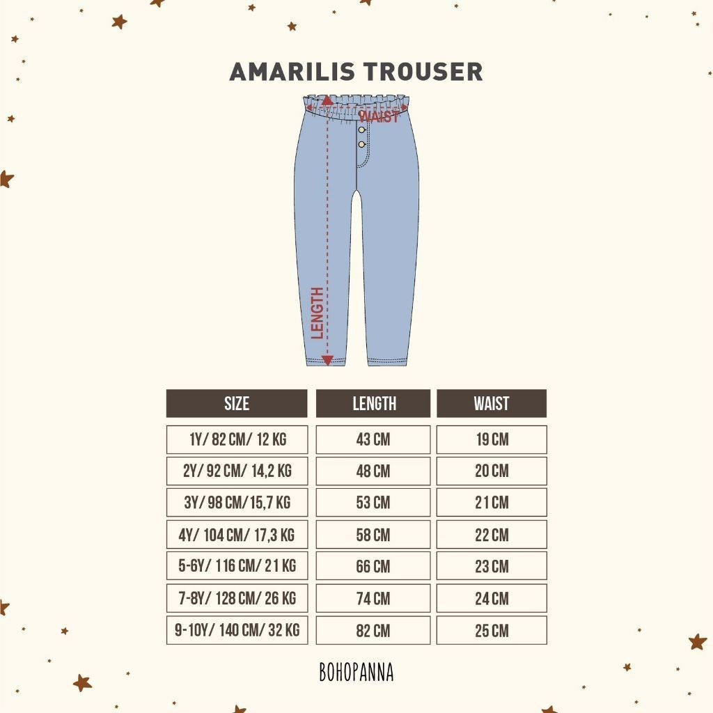 BOHOPANNA - AMARILIS TROUSERS - Celana Panjang Anak Perempuan