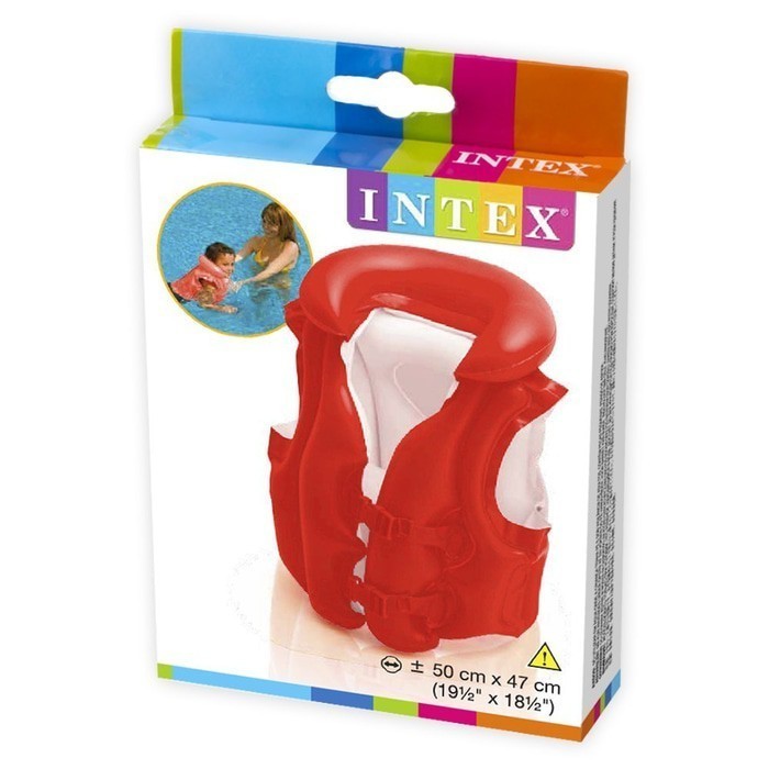 INTEX 58671 Jaket Ban / Pelampung Renang Anak Orange Polos