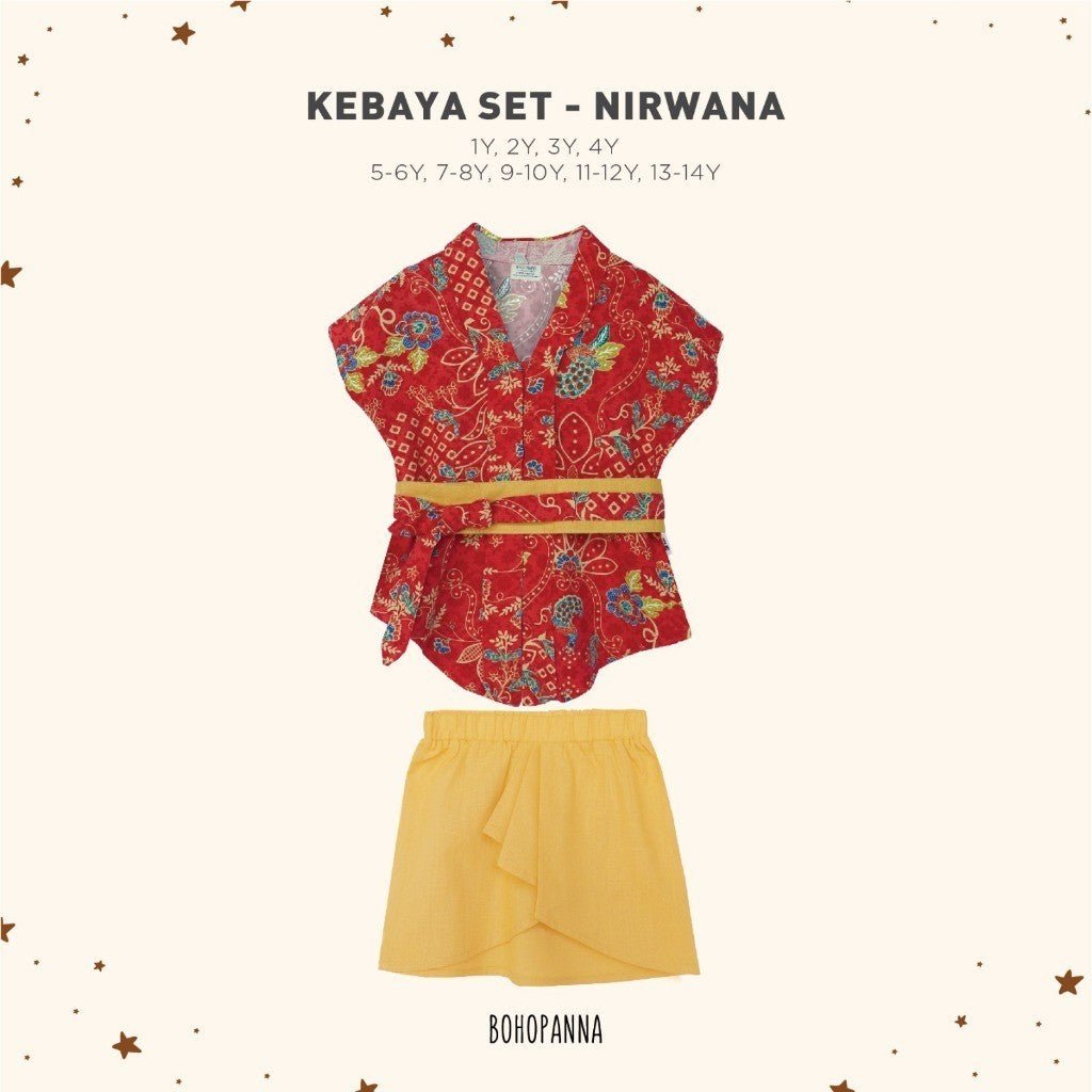BOHOPANNA - KEBAYA SET - BATIK - Setelan Kebaya Anak - Kebaya