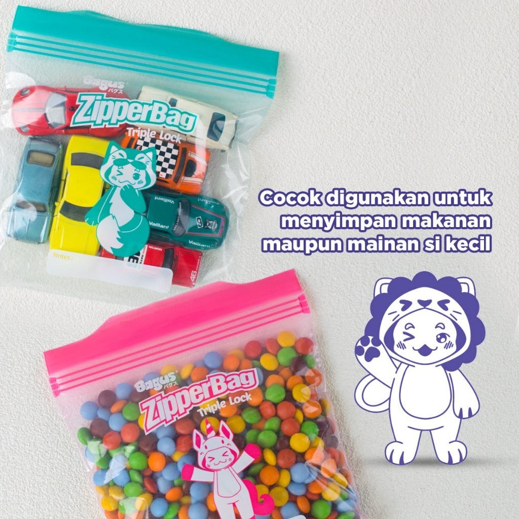 Bagus Zipper Bag Kids 30's 17 x 15 cm 30s Triple Lock