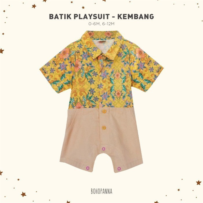 BOHOPANNA - BATIK PLAYSUIT - BAJU BATIK BAYI