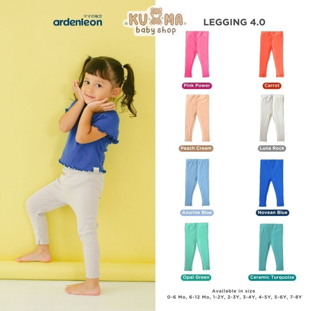 ARDENLEON Celana Panjang Anak Perempuan Legging 4.0 0 Bulan - 3 Tahun