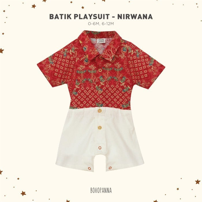 BOHOPANNA - BATIK PLAYSUIT - BAJU BATIK BAYI