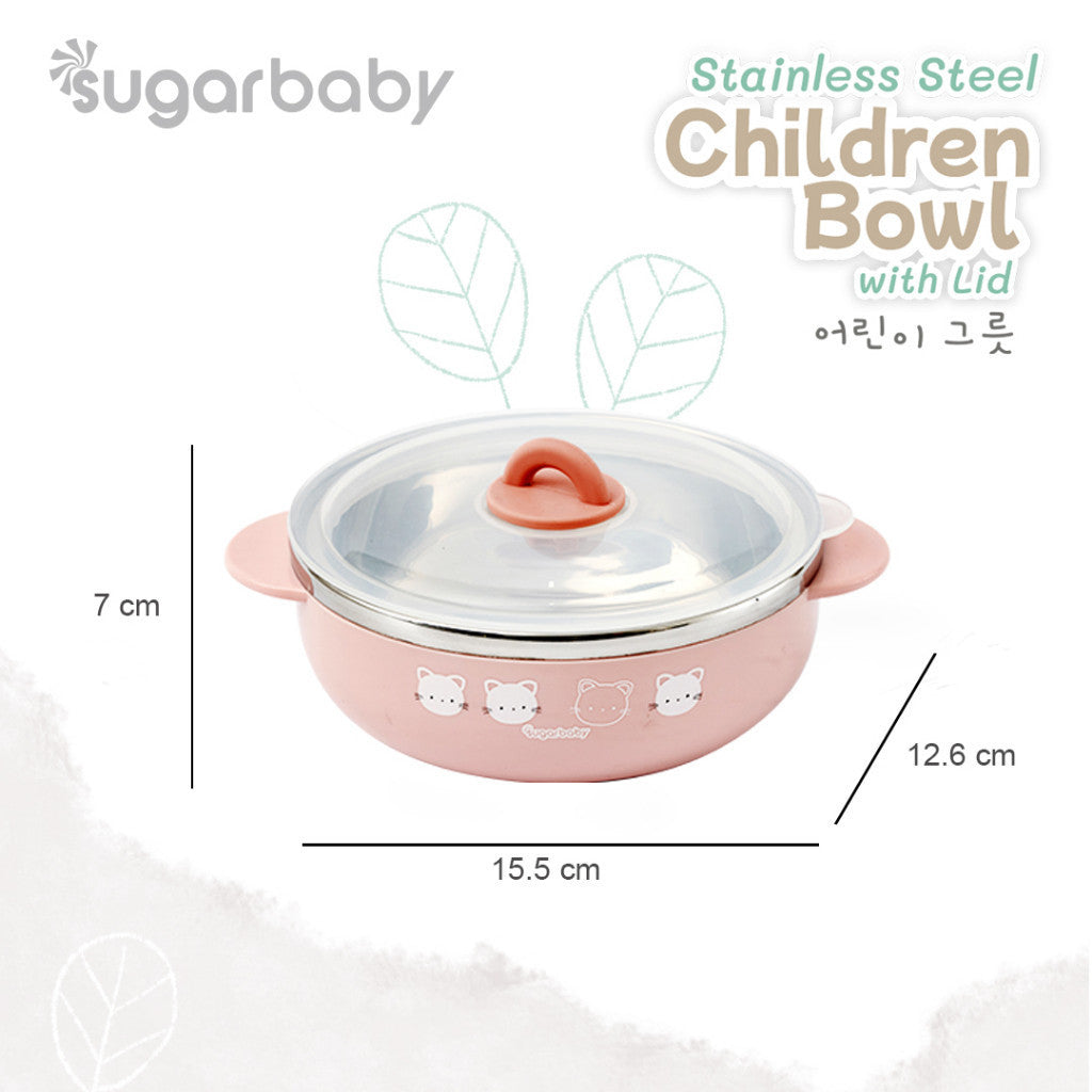 Sugar Baby Stainless Steel Children Bowl/Sugarbaby Mangkok Stainless Anak/Perlengkapan MPASI Anak