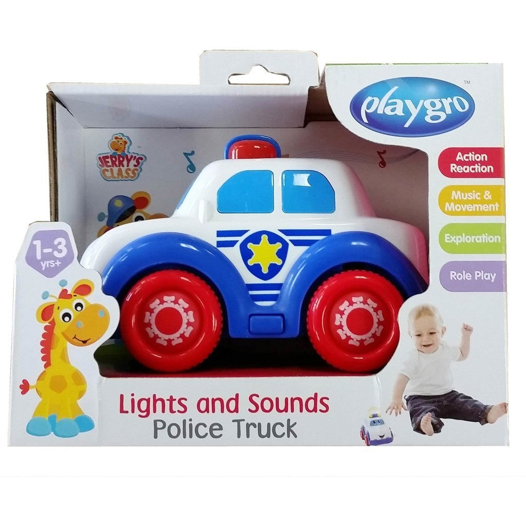 Playgro Baby Lights and Sound Fire Truck / Police Car - Mainan mobil - mobilan Anak