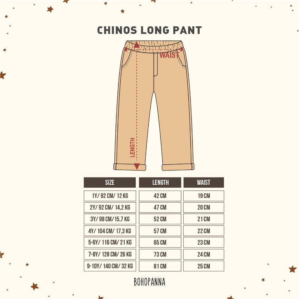 BOHOPANNA - CHINOS LONG PANTS - Celana Anak Laki-Laki - Chinos Anak