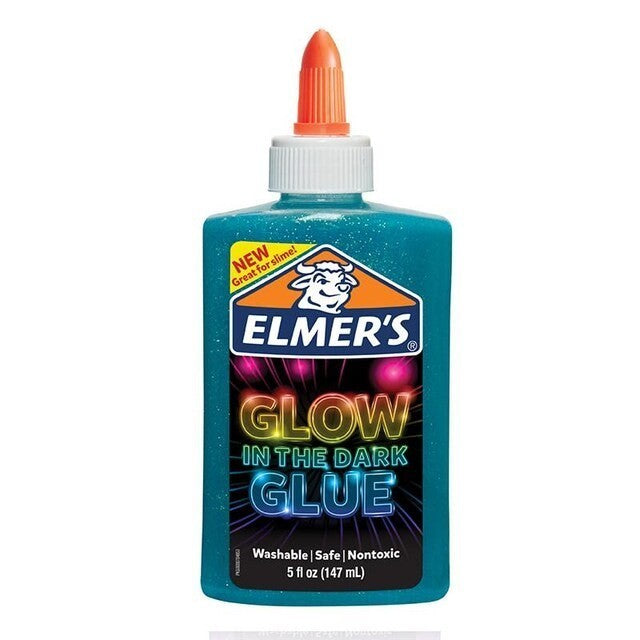 ELMERS Glow in the dark Glue 147ml Lem Glow In the Dark Lem Nyala Bahan Slime Campuran Slime Lem Warna