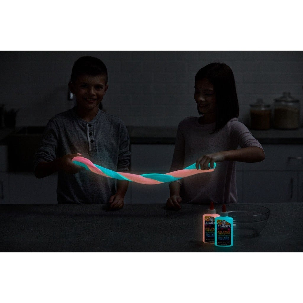 ELMERS Glow in the dark Glue 147ml Lem Glow In the Dark Lem Nyala Bahan Slime Campuran Slime Lem Warna