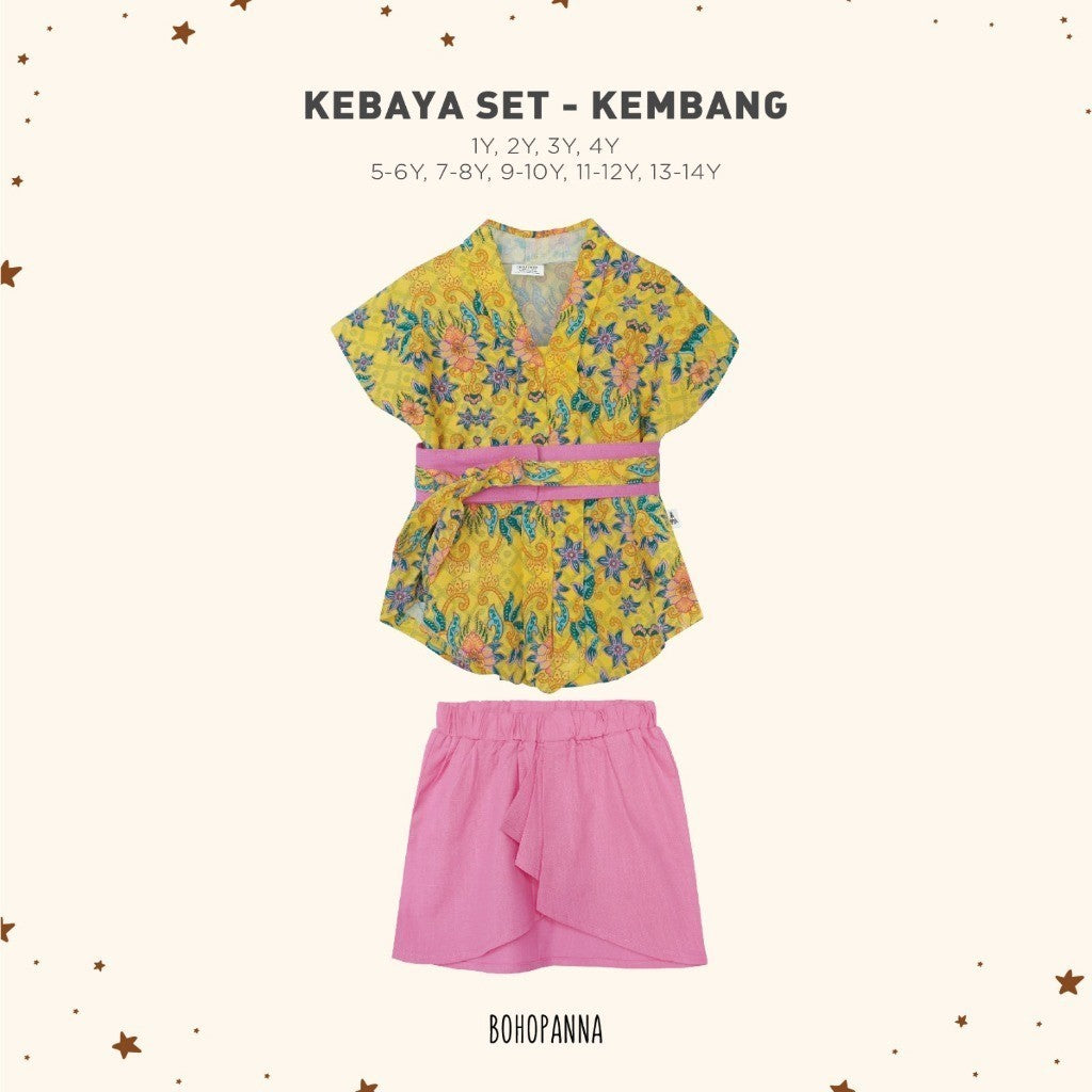 BOHOPANNA - KEBAYA SET - BATIK - Setelan Kebaya Anak - Kebaya