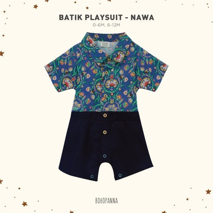 BOHOPANNA - BATIK PLAYSUIT - BAJU BATIK BAYI
