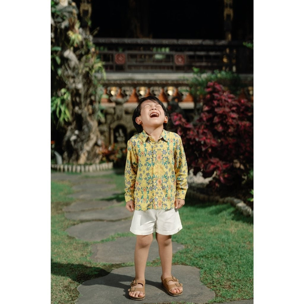 BOHOPANNA - LONG BATIK SHIRT - Batik Anak Laki-Laki - Batik Panjang - Atasan Batik