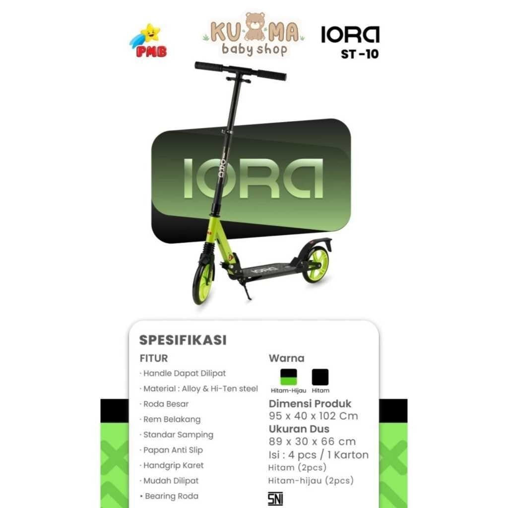 Mainan Anak PMB Scooter Sekuter Roda 2 Dorong OTOPED IORA SCOOTER ST10
